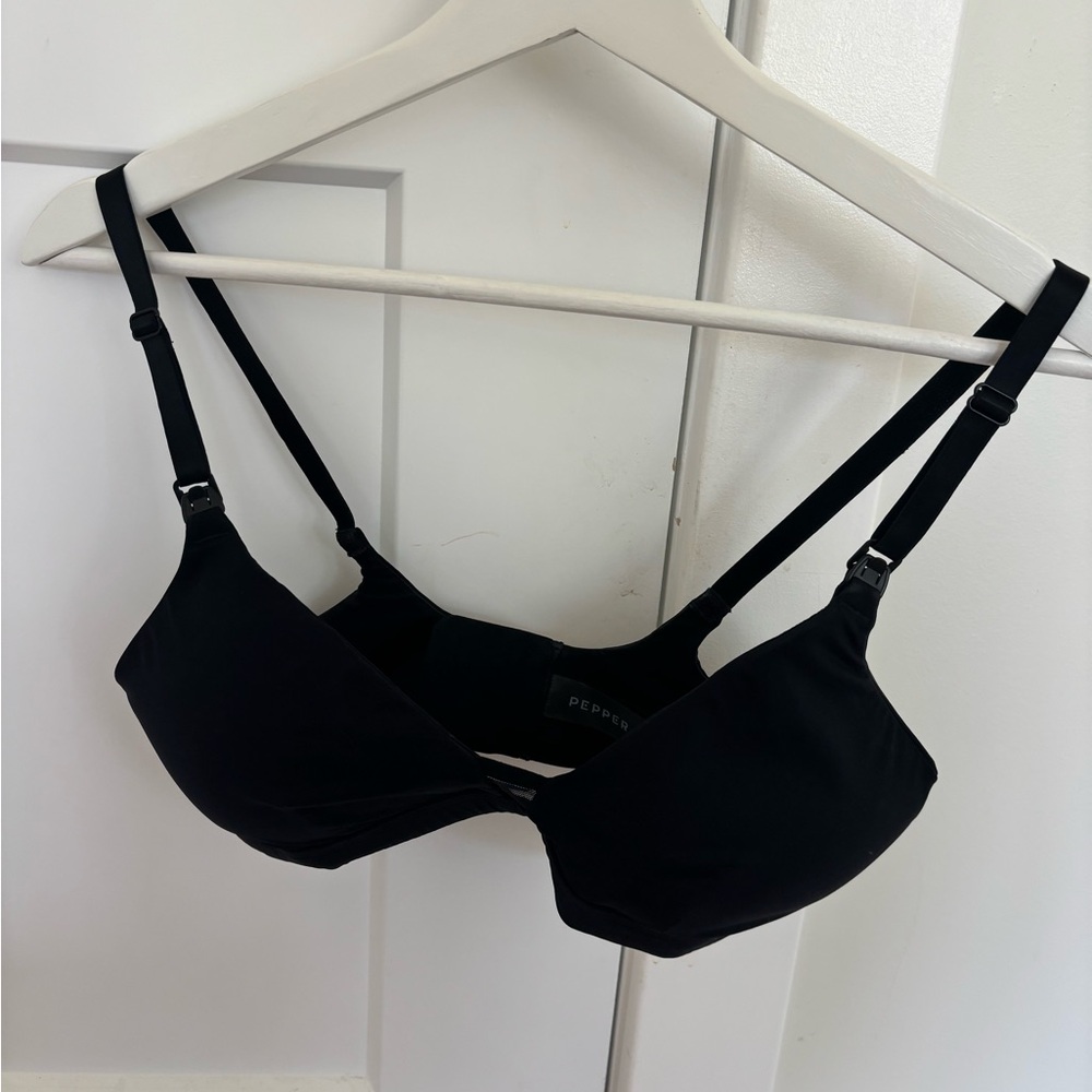 Peppermint Black Wireless Everyday Bra
